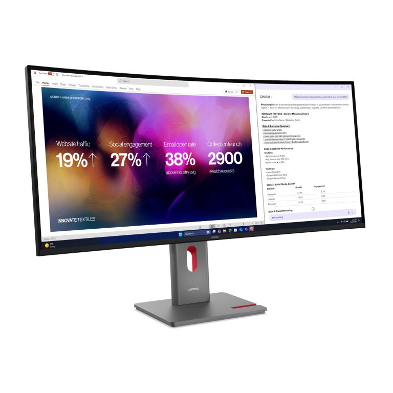 Lenovo ThinkVision P40WD-40 Monitor — 64B4XAR1US