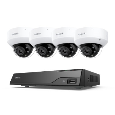 Reolink RP-PN8 + RP-PCV8MZ — 4-Cam Bundle (White)