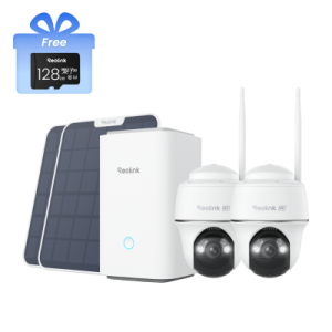 Reolink Home Hub with Argus PT Ultra — 2-Cam Kit (White, with Free 128GB microSD Card)