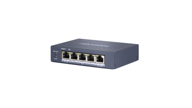 Hikvision DS-3E0505HP-E — 4 Port Gigabit Unmanaged POE Switch