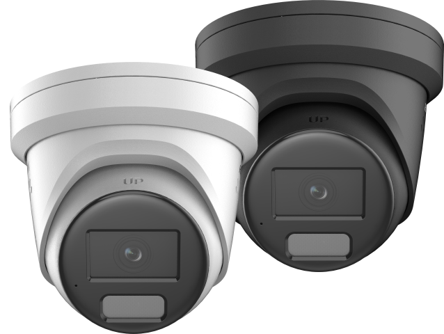Hikvision DS-2CD2347G2-LSU/SL — 4 MP ColorVu Strobe Light and Audible Warning Fixed Turret Network Camera