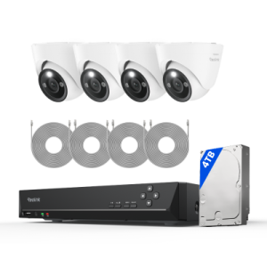 Reolink RLK8-1200D4-A (New Version with Perimeter Protection) — Standard Kit (White, 4TB HDD)