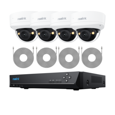 Reolink RLK8-800V4 — 4-Cam Bundle (White, 2TB HDD)