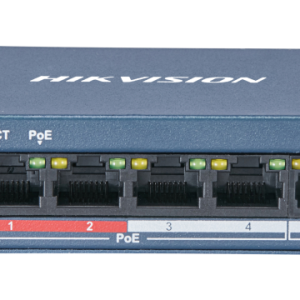 Hikvision DS-3E0105P-E/M(B) — 4 Port Fast Ethernet Unmanaged POE Switch