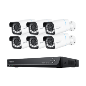 Reolink RLK16-811B8-A — 6-Cam Bundle (White, 4TB HDD) without 18m Cables