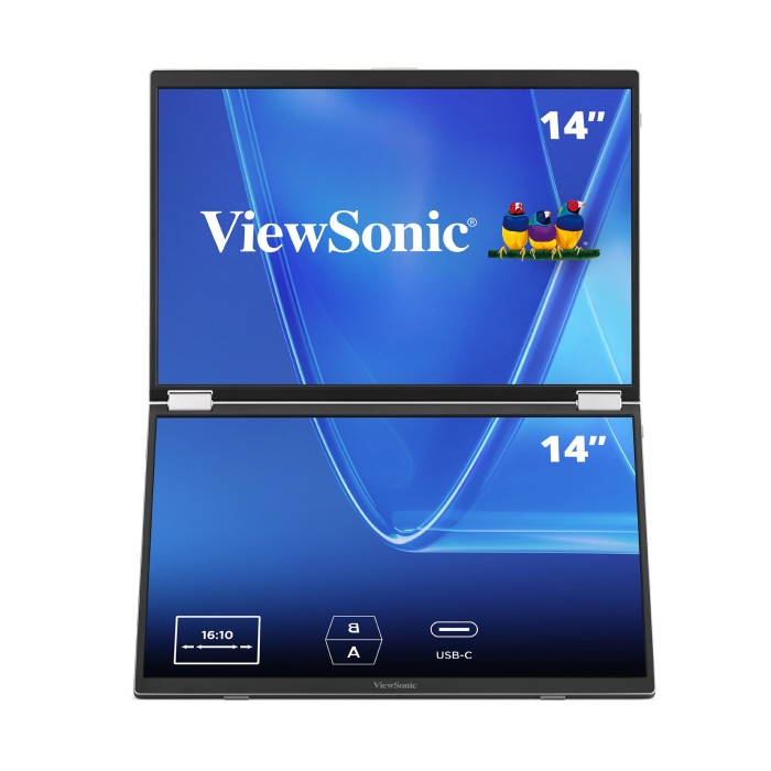 ViewSonic VG1457 — dual 14-inch portable monitor