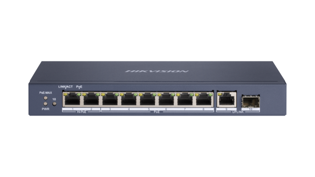 Hikvision DS-3E0510HP-E — 8 Port Gigabit Unmanaged POE Switch