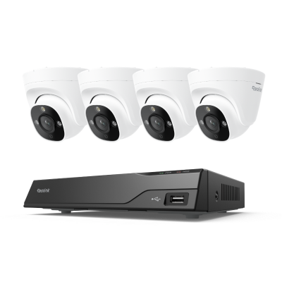 Reolink RP-PN8 + RP-PCT12M — 4-Cam Bundle (White)