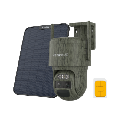 Reolink TrackMix LTE (C) — 1 Camera (Camouflage)+ 1 Solar Panel 2 (Black)