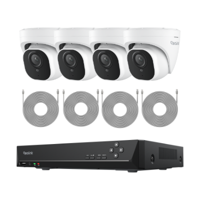Reolink RLK8-520D4 — 4-Cam Bundle (White, 2TB HDD)