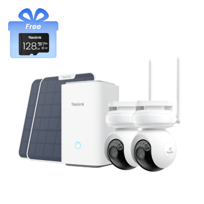 Reolink Home Hub with Altas PT Ultra — 2-Cam Kit (White, with Free 128GB microSD Card)