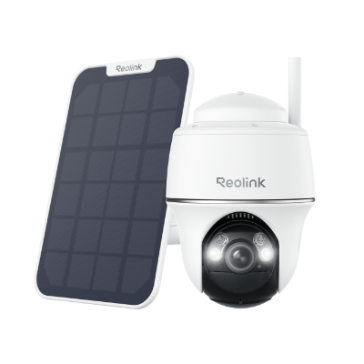 Reolink Argus PT — 1 Camera (5MP, White) + 1 Solar Panel (White)
