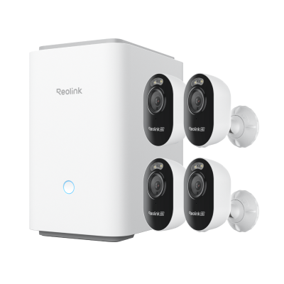 Reolink Home Hub Pro with Lumus Pro — 4-Cam Kit