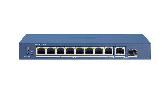 Hikvision DS-3E0510P-E — 8 Port Gigabit Unmanaged POE Switch