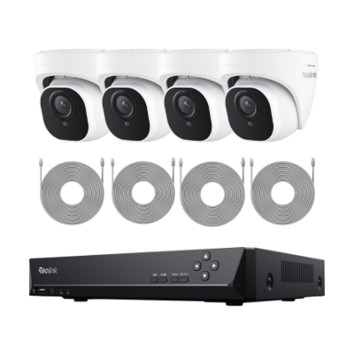 Reolink RLK8-800D4 — 4-Cam Bundle (White, 2TB HDD)